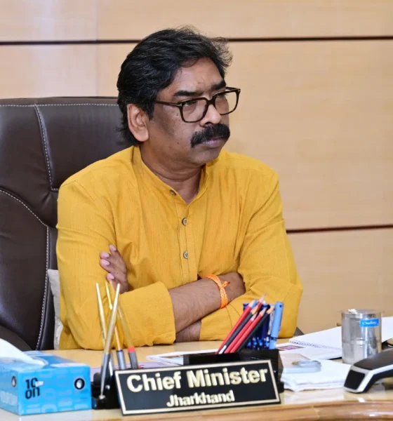 Chief Minister Hemant Soren reviewing labour employment and development schemes in Ranchi