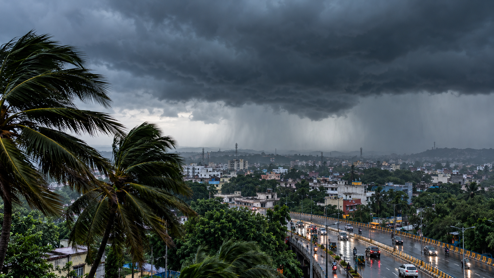 Storm Over the City Highway